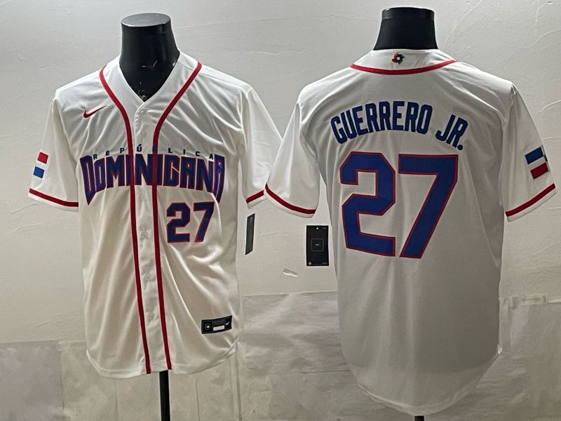 Men 2026 World Cub #27 Guerrero jr White Game Nike MLB Jersey style 004->->MLB Jersey